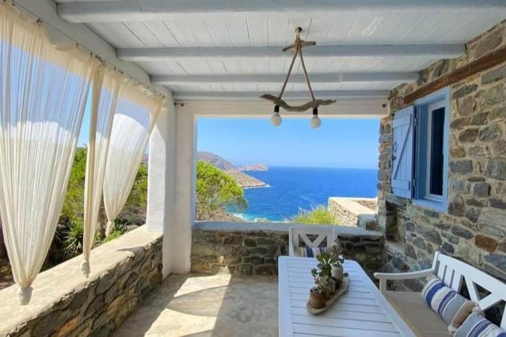 C & C _ Cycladic House With Endless Sea View Villa Ermúpoli Kültér fotó
